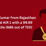 NEET Toppers 2025 List